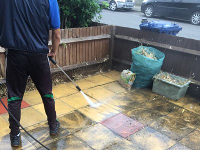 jet washer cleaning our jet washer